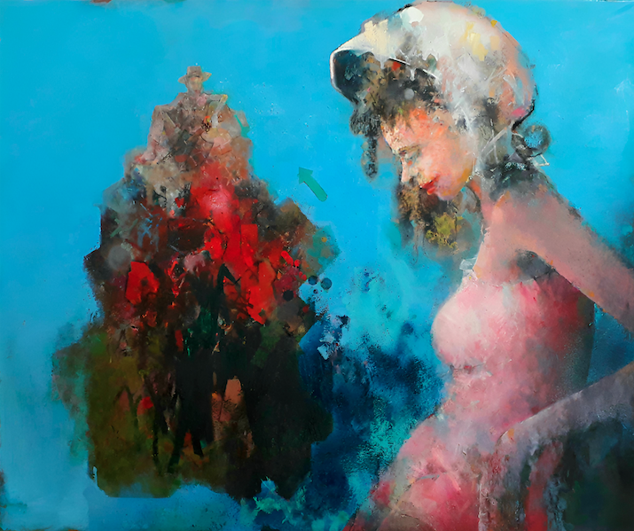 THE LEANING LADY by Johan Vlok Louw